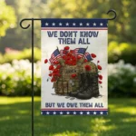Patriotic Memorial Day Flag – We Don't Know Them All But We Owe Them All – Honor Veterans & Fallen Heroes - Image 6