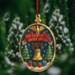 Personalized Semiquincentennial Ornament 1776-2026 - 250 Years of America Acrylic Christmas Tree Decoration - Patriotic Independence Day Gift - Image 4