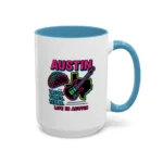 Austin Neon Coffee Mug – Texas Tacos and Tunes Mug - Image 44