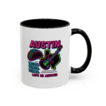Austin Neon Coffee Mug – Texas Tacos and Tunes Mug - Image 5