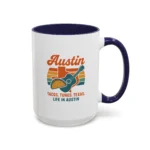 Austin Retro Mug – Tacos Tunes Texas Life Coffee Mug - Image 13