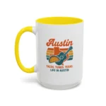 Austin Retro Mug – Tacos Tunes Texas Life Coffee Mug - Image 34