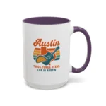 Austin Retro Mug – Tacos Tunes Texas Life Coffee Mug - Image 31