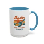 Austin Retro Mug – Tacos Tunes Texas Life Coffee Mug - Image 21