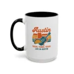 Austin Retro Mug – Tacos Tunes Texas Life Coffee Mug - Image 12