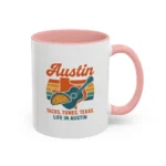Austin Retro Mug – Tacos Tunes Texas Life Coffee Mug - Image 38