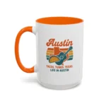 Austin Retro Mug – Tacos Tunes Texas Life Coffee Mug - Image 30