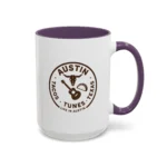 Austin Texas Badge Mug – Rustic Tacos Tunes Life Mug - Image 31