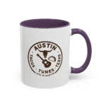 Austin Texas Badge Mug – Rustic Tacos Tunes Life Mug - Image 46