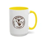 Austin Texas Badge Mug – Rustic Tacos Tunes Life Mug - Image 33