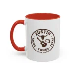 Austin Texas Badge Mug – Rustic Tacos Tunes Life Mug - Image 10