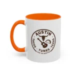 Austin Texas Badge Mug – Rustic Tacos Tunes Life Mug - Image 24