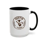 Austin Texas Badge Mug – Rustic Tacos Tunes Life Mug - Image 11