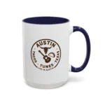 Austin Texas Badge Mug – Rustic Tacos Tunes Life Mug - Image 13