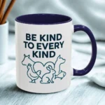 Be Kind Vegan Mug – Animal Lover Coffee Cup with “Be Kind to Every Kind” Design - Image 35