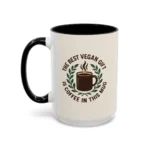 Best Vegan Gift Mug – Coffee Lover Cup with Laurel Wreath Design - Image 12