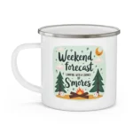 Camping with a Chance of S’mores Enamel Camping Mug - Image 3