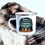 Camping With You Enamel Camping Mug - Image 2