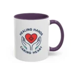 Caring Nurse Mug – Healing Hands Caring Heart Coffee Cup - Image 46