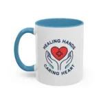 Caring Nurse Mug – Healing Hands Caring Heart Coffee Cup - Image 20