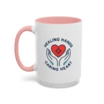 Caring Nurse Mug – Healing Hands Caring Heart Coffee Cup - Image 16