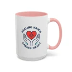 Caring Nurse Mug – Healing Hands Caring Heart Coffee Cup - Image 15
