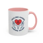 Caring Nurse Mug – Healing Hands Caring Heart Coffee Cup - Image 9