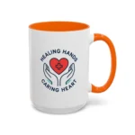 Caring Nurse Mug – Healing Hands Caring Heart Coffee Cup - Image 48