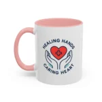 Caring Nurse Mug – Healing Hands Caring Heart Coffee Cup - Image 10