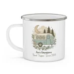 Custom Road Trip Enamel Camping Mug - Image 3