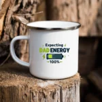Expecting Dad Enamel Camping Mug - Image 2
