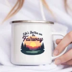 Fairway Enamel Camping Mug