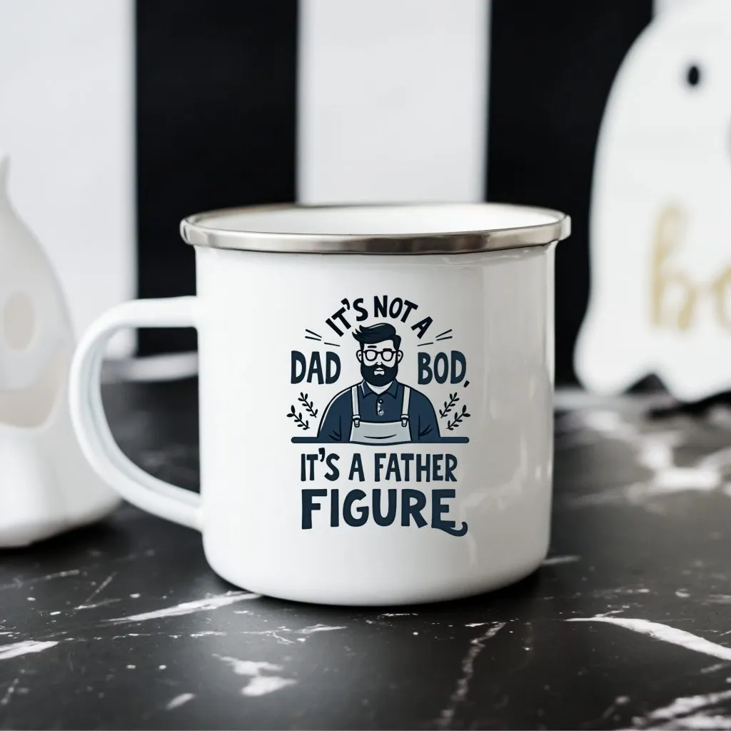 Father Figure Enamel Camping Mug | Mug | Mug Spot USA Father Figure Enamel Camping Mug - Image 1