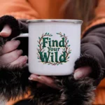Find Your Wild Enamel Camping Mug - Image 4