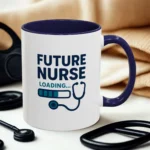 Future Nurse Mug – Nursing Student Gift with Stethoscope Design - Image 2