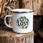 Get Lost Enamel Camping Mug - Image 2