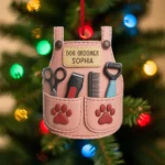 Personalized Pet Groomer Christmas Ornament – Custom Acrylic Holiday Decoration for Dog Moms & Pet Lovers - Image 2
