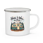 Home Is Where We Park It Enamel Camping Mug - Image 5