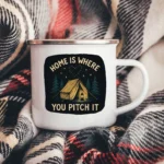 Home Is Where You Pitch It Enamel Camping Mug - Image 2