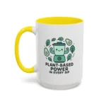 Plant Based Coffee Mugs – Cute Vegan Blender Design with “Plant-Based Power” - Image 34