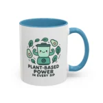 Plant Based Coffee Mugs – Cute Vegan Blender Design with “Plant-Based Power” - Image 19