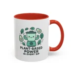 Plant Based Coffee Mugs – Cute Vegan Blender Design with “Plant-Based Power” - Image 9