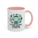Plant Based Coffee Mugs – Cute Vegan Blender Design with “Plant-Based Power” - Image 37