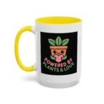 Powered by Plants and Love Mug – Cute Vegan Coffee Cup with Plant Pot Design - Image 34