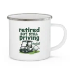 Retired Golf Enamel Camping Mug - Image 6