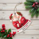 Custom Santa Couple Ornament 2025 - Growing Old Together Acrylic Christmas Decoration - Personalized Holiday Keepsake - Anniversary Gift Idea - Image 4