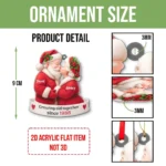 Custom Santa Couple Ornament 2025 - Growing Old Together Acrylic Christmas Decoration - Personalized Holiday Keepsake - Anniversary Gift Idea - Image 7