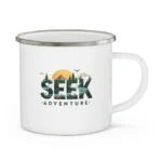 Seek Adventure Enamel Camping Mug - Image 5