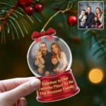 Custom Family Photo Ornament 2025 - Personalized Smiling Christmas Decoration - Unique Lenticular Keepsake - Holiday Gift for Loved Ones - Image 2