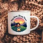 Tiny Home Enamel Camping Mug - Image 4